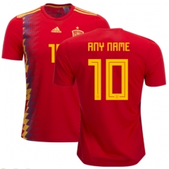 Spain 2018 World Cup Home Soccer Jersey Shirt