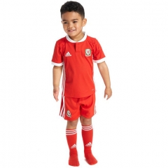Wales 2018 FIFA World Cup Home Children Soccer Kit Shirt And Shorts
