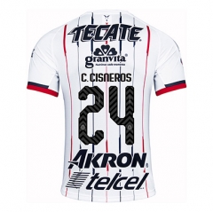 18-19 Deportivo Guadalajara Chivas C Cisneros 24 Away Soccer Jersey Shirt