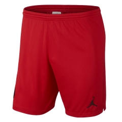 18-19 PSG x Jordan Red Soccer Shorts