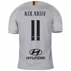 18-19 AS Roma KOLAROV 11 Away Soccer Jersey Shirt