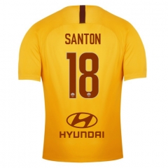 18-19 AS Roma SANTON 18 Third Soccer Jersey Shirt
