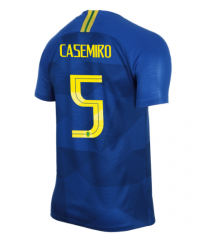 Brazil 2018 World Cup Away Casemiro Soccer Jersey Shirt