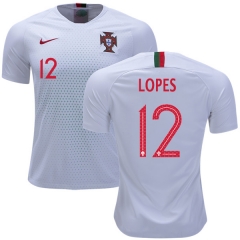 Portugal 2018 World Cup ANTHONY LOPES 12 Away Soccer Jersey Shirt