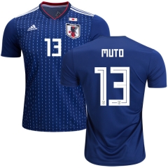 Japan 2018 World Cup YOSHINORI MUTO 13 Home Soccer Jersey Shirt