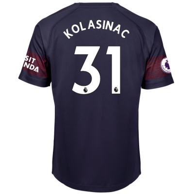 18-19 Arsenal Sead Kolasinac 31 Away Soccer Jersey Shirt