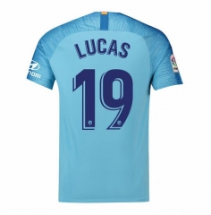 18-19 Atletico Madrid Lucas 19 Away Soccer Jersey Shirt