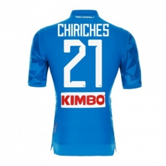 18-19 Napoli CHIRICHES 21 Home Soccer Jersey Shirt