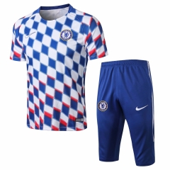 18-19 Chelsea Blue Patchwork Short Training Suit