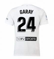 18-19 Valencia GARAY 24 Home Soccer Jersey Shirt