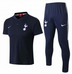 18-19 Tottenham Hotspur Royal Blue Polo Shirts + Pants Suit