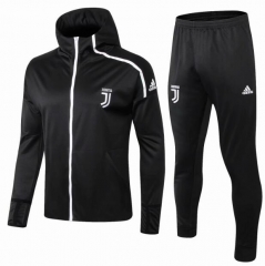 18-19 Juventus Black Training Suit (ZNE Hoodie Jacket+Trouser)
