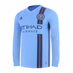 19-20 New York City FC Long Sleeve Home Soccer Jersey Shirt