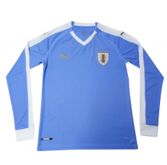2019 Copa America Uruguay Long Sleeve Home Soccer Jersey Shirt
