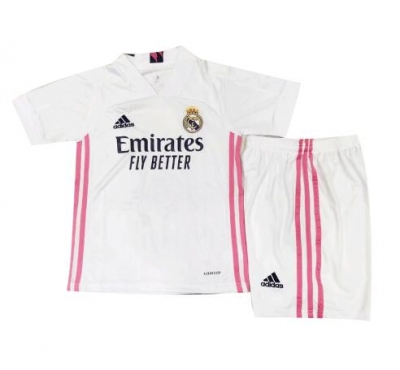 Children 20-21 Real Madrid Home Soccer Uniforms