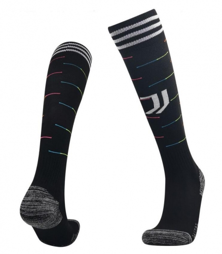 21-22 Juventus Away Soccer Socks