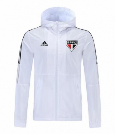21-22 Sao Paulo White Windbreaker Jacket