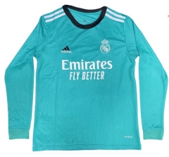 Long Sleeve 21-22 Real Madrid Third Soccer Jersey Shirt