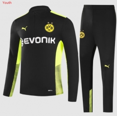 Children Youth 21-22 Dortmund Black Training Top and Pants