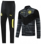 2021-22 Dortmund Black Grey Training Jacket and Pants