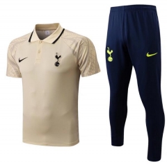 22-23 Tottenham Hotspur Yellow Polo Shirt and Shorts
