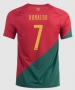 Ronaldo #7 2022 World Cup Portugal Home Soccer Jersey Shirt
