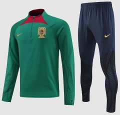 2022 World Cup Portugal Green Training Sweatshirt and Pants
