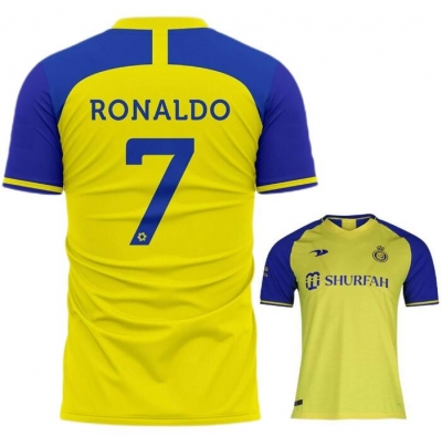 Ronaldo #7 2022-23 Al-Nassr FC Home Soccer Jersey Shirt