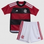 Children 23-24 Flamengo Kit Home Soccer Uniforms
