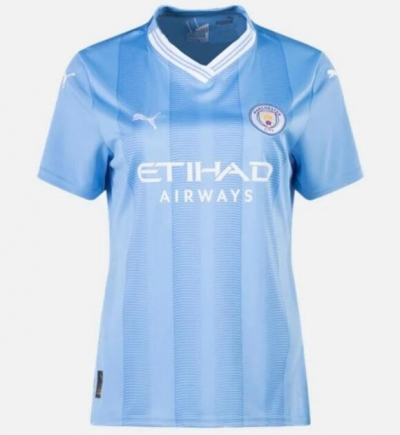 Women Shirt 23-24 Manchester City Home Soccer Jersey
