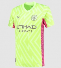 Goalkeeper Kit 23-24 Manchester City Yellow Soccer Jersey Shirt