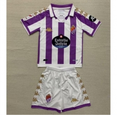 Children 23-24 Real Valladolid Home Soccer Uniforms