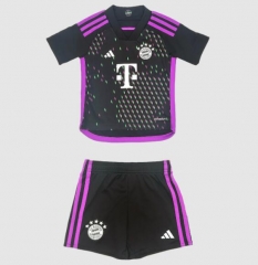 Children Kits 23-24 Bayern Munich Away Soccer Uniforms