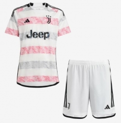 Children Kits 23-24 Juventus Away Soccer Uniforms