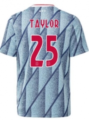 Kenneth Taylor 25 Ajax 20-21 Away Soccer Jersey Shirt