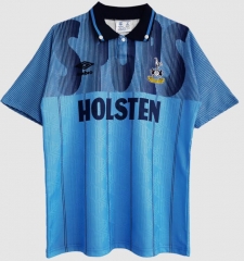 Retro 92-94 Tottenham Hotspur Blue Away Soccer Jersey Shirt