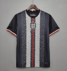 2020 England Burberry Concept Black Soccer Jersey Shirt