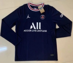 Long Sleeve 21-22 PSG Home Soccer Jersey Shirt