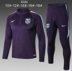 18-19 Children Barcelona Purple Training Suit