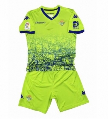 18-19 Real Betis Third Children Soccer Jersey Kit Shirt + Shorts