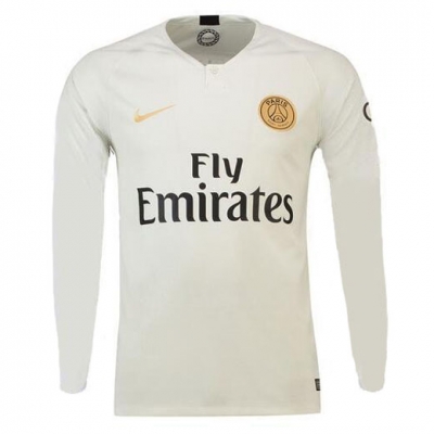 18-19 PSG Away Long Sleeve Soccer Jersey Shirt
