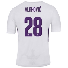 18-19 Fiorentina VLAHOVIC 28 Away Soccer Jersey Shirt