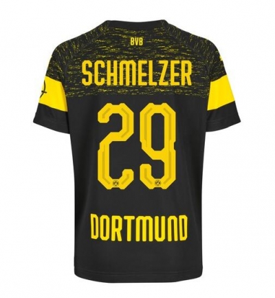 18-19 Borussia Dortmund Schmelzer 29 Away Soccer Jersey Shirt