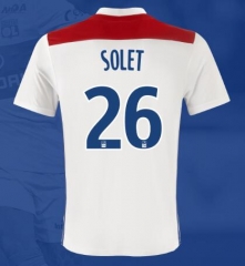 18-19 Olympique Lyonnais SOLET 26 Home Soccer Jersey Shirt