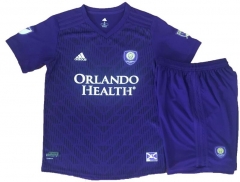 Orlando City 2019/2020 Home Children Soccer Jersey Kit Shirt + Shorts
