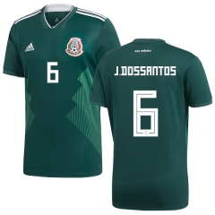 Mexico 2018 World Cup Home JONATHAN DOS SANTOS 6 Soccer Jersey Shirt