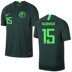 Nigeria Fifa World Cup 2018 Away Simeon Nwankwo 15 Soccer Jersey Shirt
