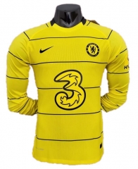 Player Version Long Sleeve 21-22 Chelsea Away Soccer Jersey Shirt