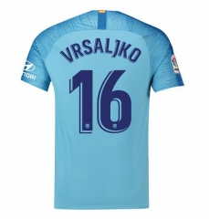 18-19 Atletico Madrid Vrsaljko 16 Away Soccer Jersey Shirt
