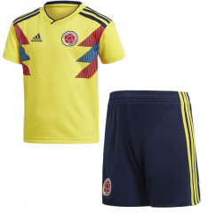 Colombia 2018 World Cup Home Soccer Jersey Uniform (Shirt+Shorts)